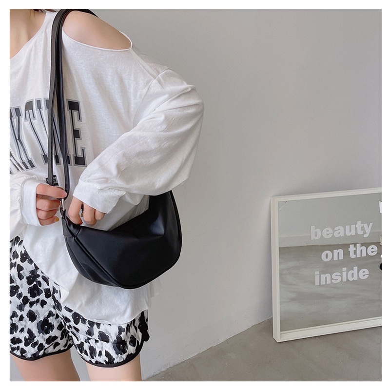 Túi đeo vai vải canvas nylon đơn giản thời trang mùa hè dành cho nữ