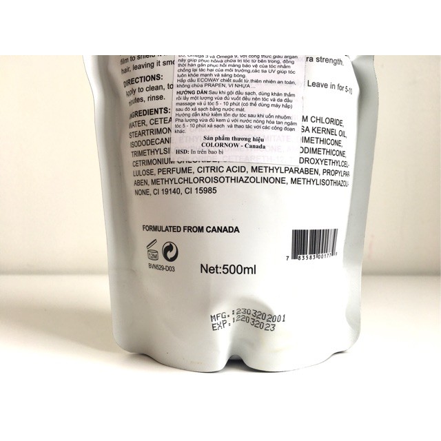 Kem hấp, ủ, xả phục hồi Collagen Ecoway 500ml | BigBuy360 - bigbuy360.vn