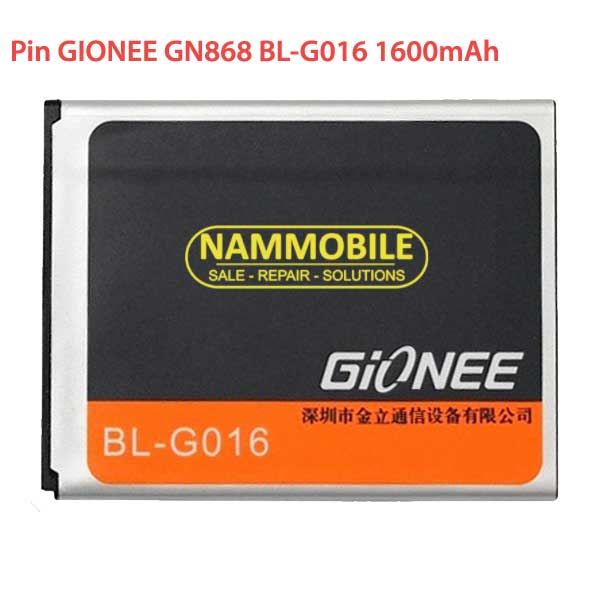 Pin GIONEE GN868, GN600, GN868H, GN868T BL-G016 1600mAh Zin chính hãng