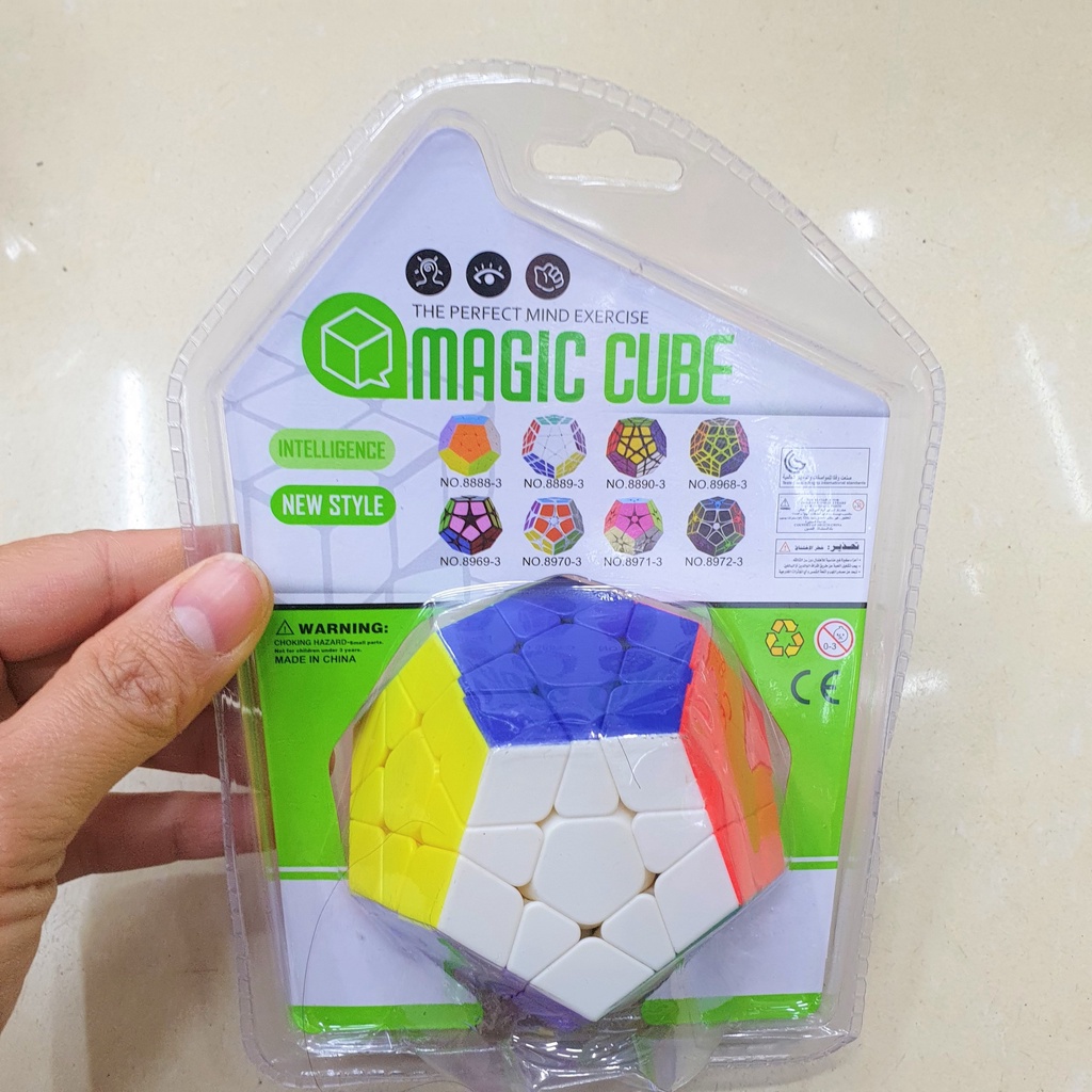 Rubik Megaminx Stickerless Không Viền Cao Cấp - Đồ Chơi Phát Triển Trí Tuệ NO.8888
