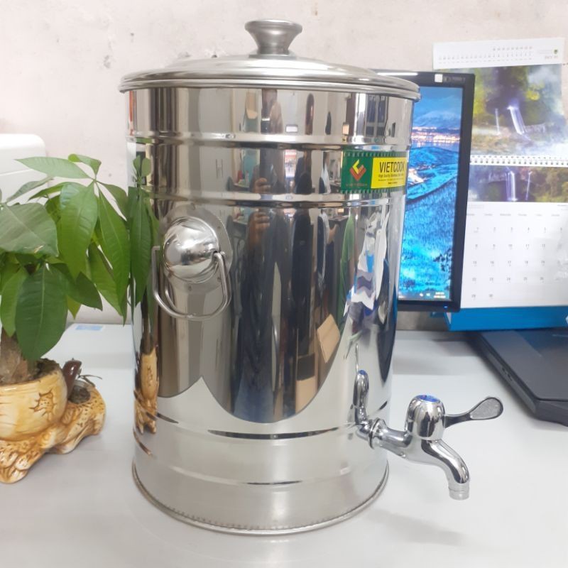 Bình đựng nước inox 7lit ,10 lit15 lít,20 lít 25,lít SUS 304, bình nước inox có vòi lấy nước,bình nước inox có kèm vòi