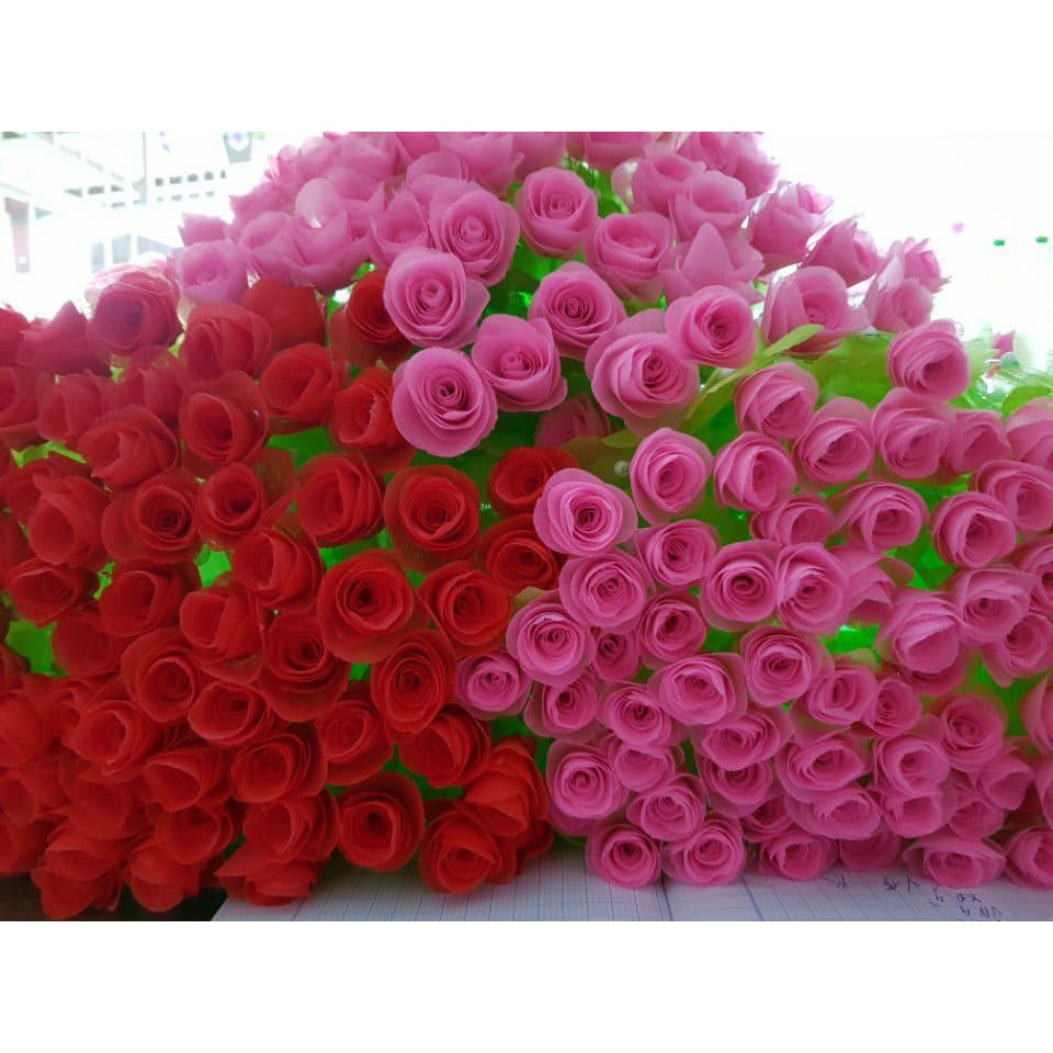 Combo 1 bộ hoa hồng gấm 84 bông