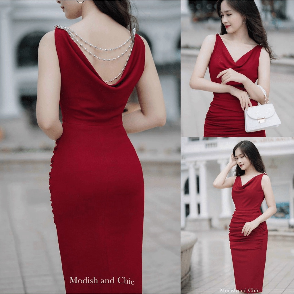 MẪU HOT ĐẦM NHŨ HỞ LƯNG DÁNG ÔM BODY CỰC SANG TRỌNG TINH TẾ MANG VỂ QUYẾN RŨ CHO CHỊ EM UP Thời Trang hhp 2022