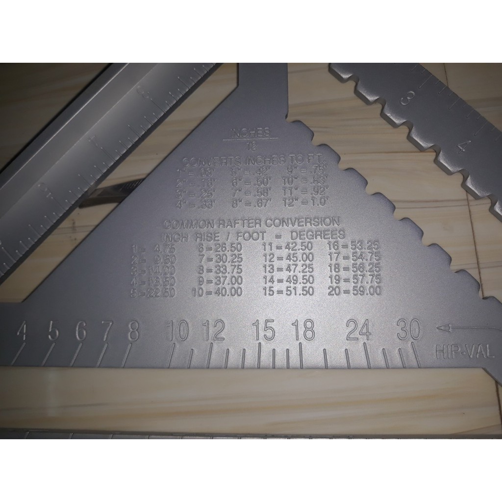 THƯỚC EKE TAM GIÁC NHÔM - LOẠI LỚN