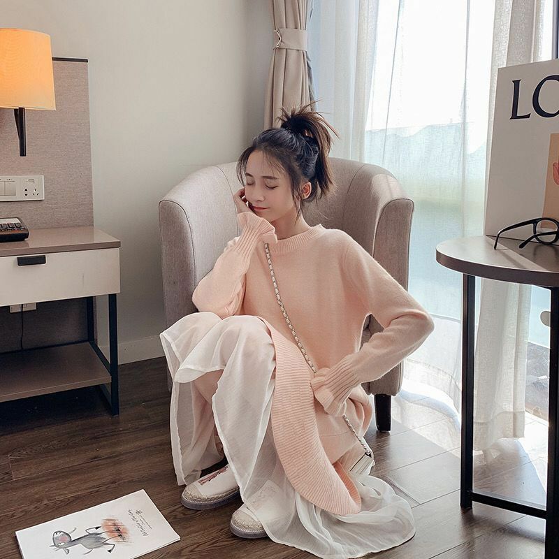 Váy len chân voan bầu bí cũng bon chen được