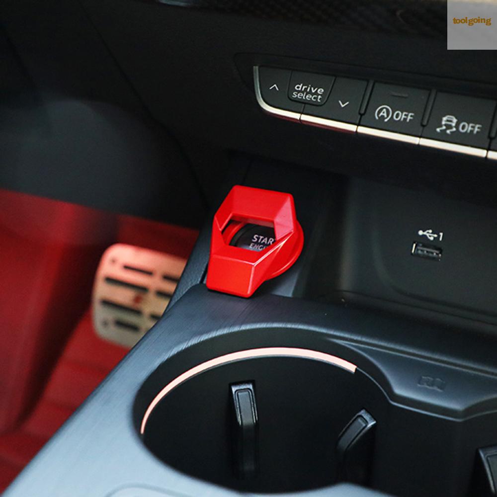 Ready in stock Universal Car Engine Start Stop Push Button Switch Cover Trim Ignition Sticker Car Interior Decoration