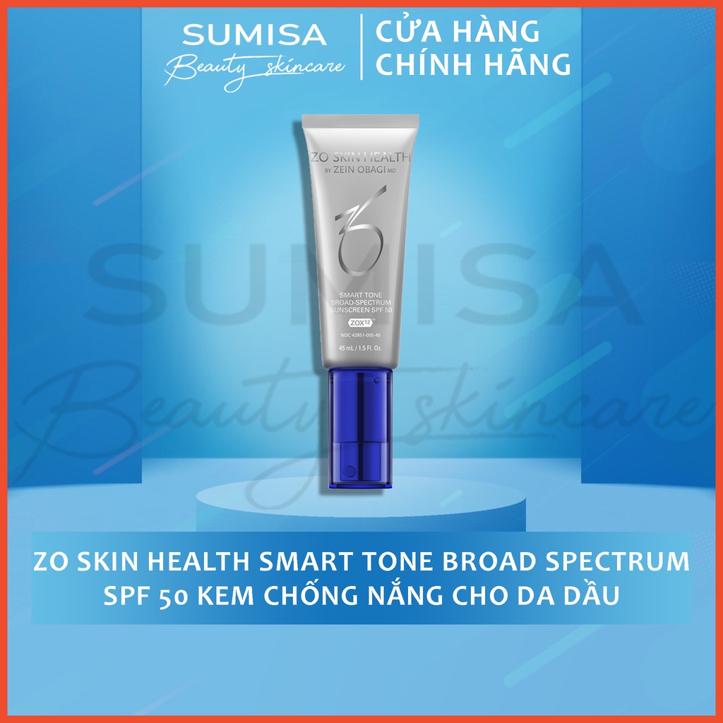 Zo Skin Health Smart Tone Broad Spectrum SPF 50 Kem chống nắng cho da dầu