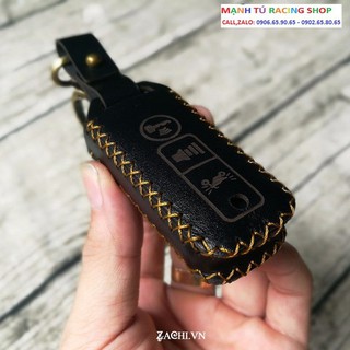 Bao da chìa khóa Honda Smartkey SH 150i, bao da smartkey xe SH - 000169 (Da đen)