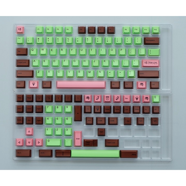 Keycap set PBT Mario Dye-sub nhiều phối màu nút bàn phím cơ phù hợp các layout cơ bản