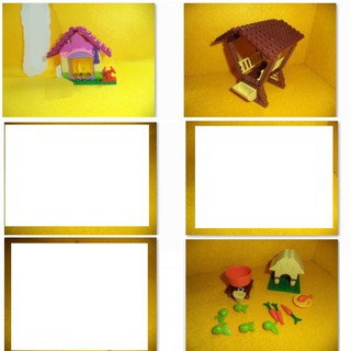 Đồ chơi lắp ráp Non Lego 6 món Nông trại City Friends