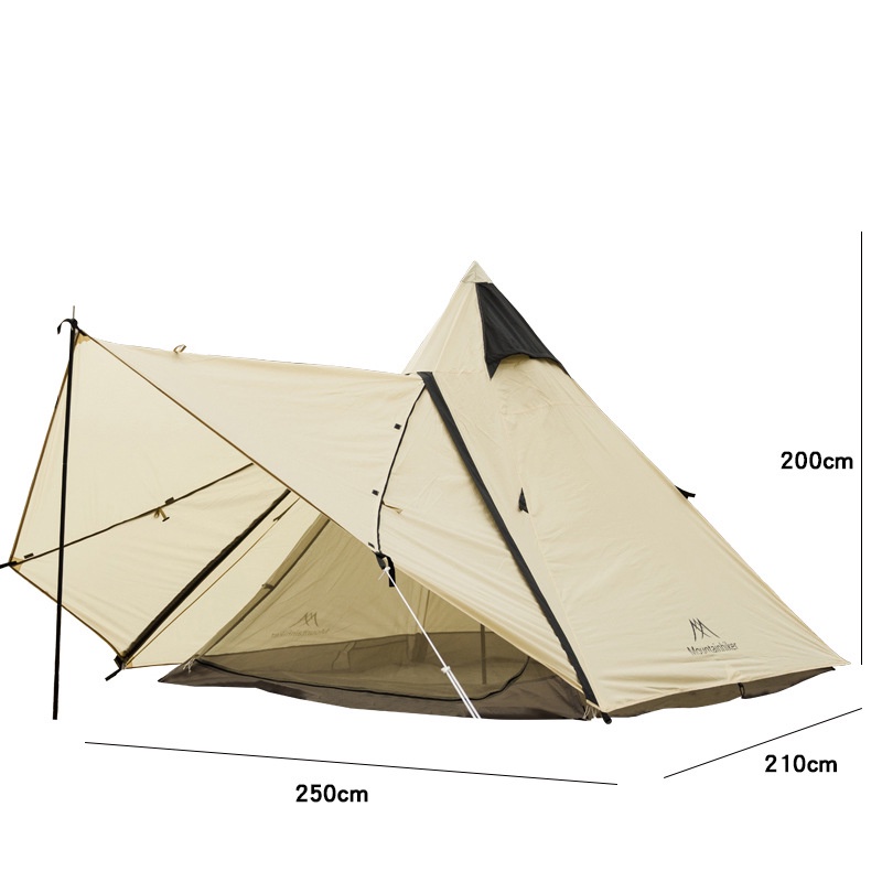 Lều Dã Ngoại Mountainhiker Hình Kim Tự Tháp Có Mái Che - Lều Cắm Trại Du Lịch Cho 6 - 8 Người