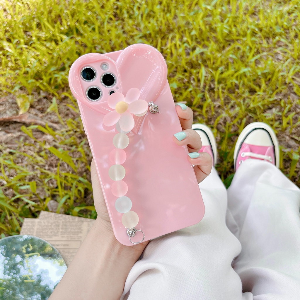 Ốp Điện Thoại Tpu Mềm Họa Tiết Hoa / Trái Tim Xinh Xắn Cho Iphone 12 Pro Max 11 Pro Max Xs Max Xr X 7 8 Plus