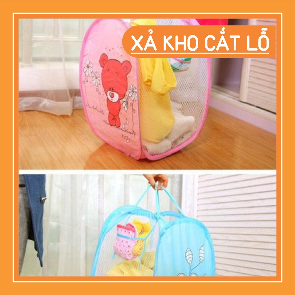 (thanh lý kho giá sỉ) {Rẻ vô địch} {Phá Rẻ} Giỏ lưới đựng đồ đa năng gấp gọn