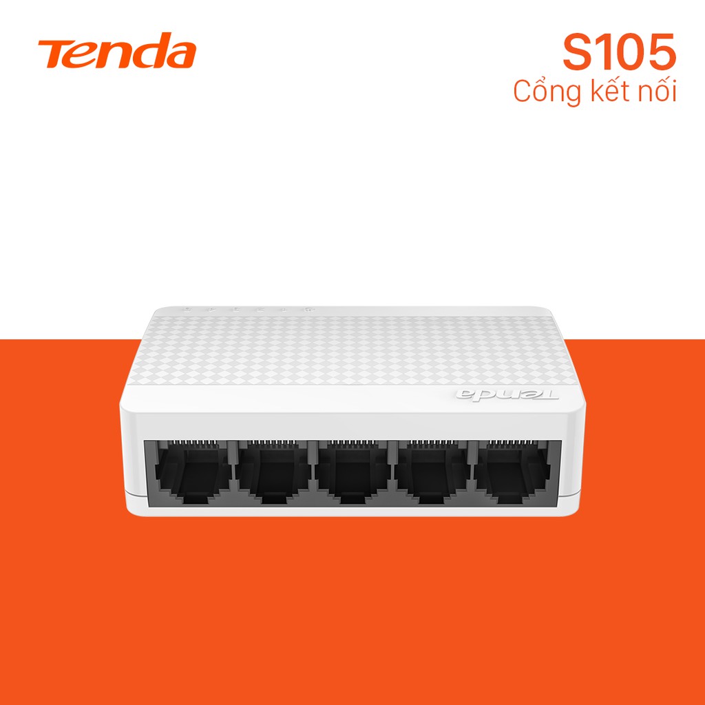 Tenda Bộ chia mạng Switch S105 5 cổng Ethernet - Hãng phân phối chính thức