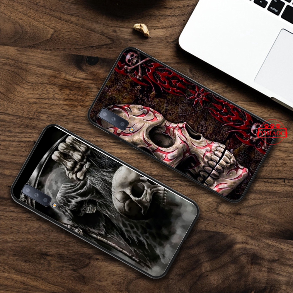 Ốp điện thoại dẻo họa tiết Grim Reaper cho SAMSUNG J4 J6 J7 J8 PLUS PRIME M10 M20 M30 1F