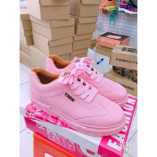 Giày Sneaker nữ Hàn Quốc Full  màu Hồng Phấn