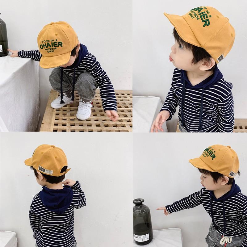 Mũ Lưỡi Trai Thêu Chữ Nhiều Màu Tùy Chọn Thời Trang Cho Bé