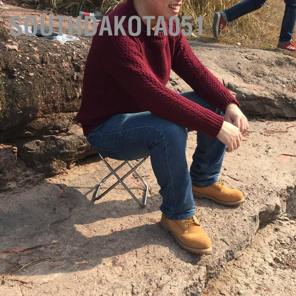 [Hàng HOT] Ghế Xếp  Gấp Gọn Mini hợp kim nhôm ngoài trời để câu cá Cắm trại dã ngoại【Southdakota051】