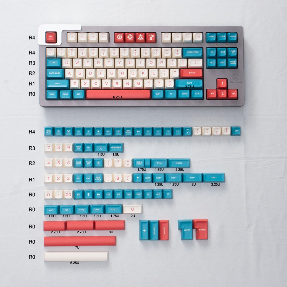 Bộ keycap Aifei SA ABS Doubleshot | Hàng sẵn | Nút bàn phím cơ - Kicap