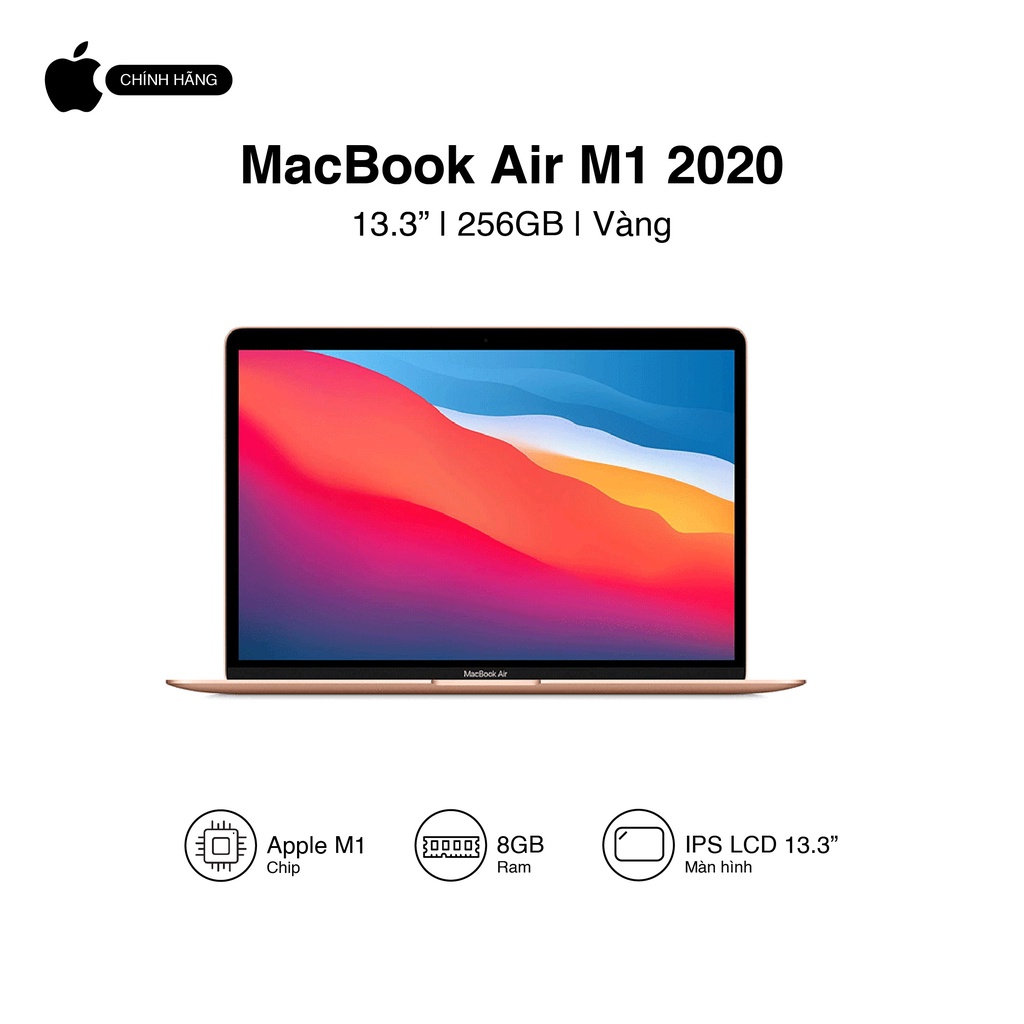 Apple Macbook Air M1 8-Core CPU | 8GB | 256GB SSD | 13.3-inch - Hàng chính hãng VN/A