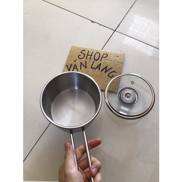 Nồi quánh nấu bột bếp từ Five star 13cm inox 3 đáy an toàn tuyệt đối
