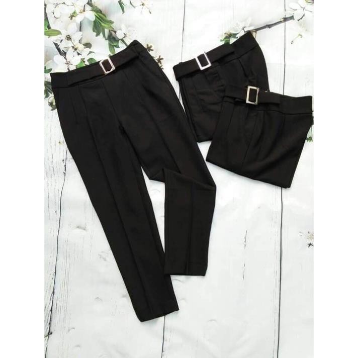 Quần Baggy nữ khuy tròn chất tuyết mưa co giãn 4 chiều xả hàng giá sock | BigBuy360 - bigbuy360.vn