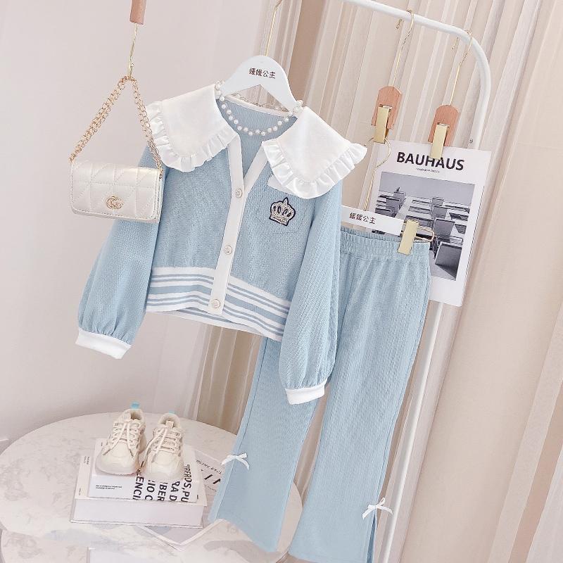 Set đồ thể thao IQ ANGEL thời trang mùa thu phong cách Hàn Quốc xinh xắn cho bé gái