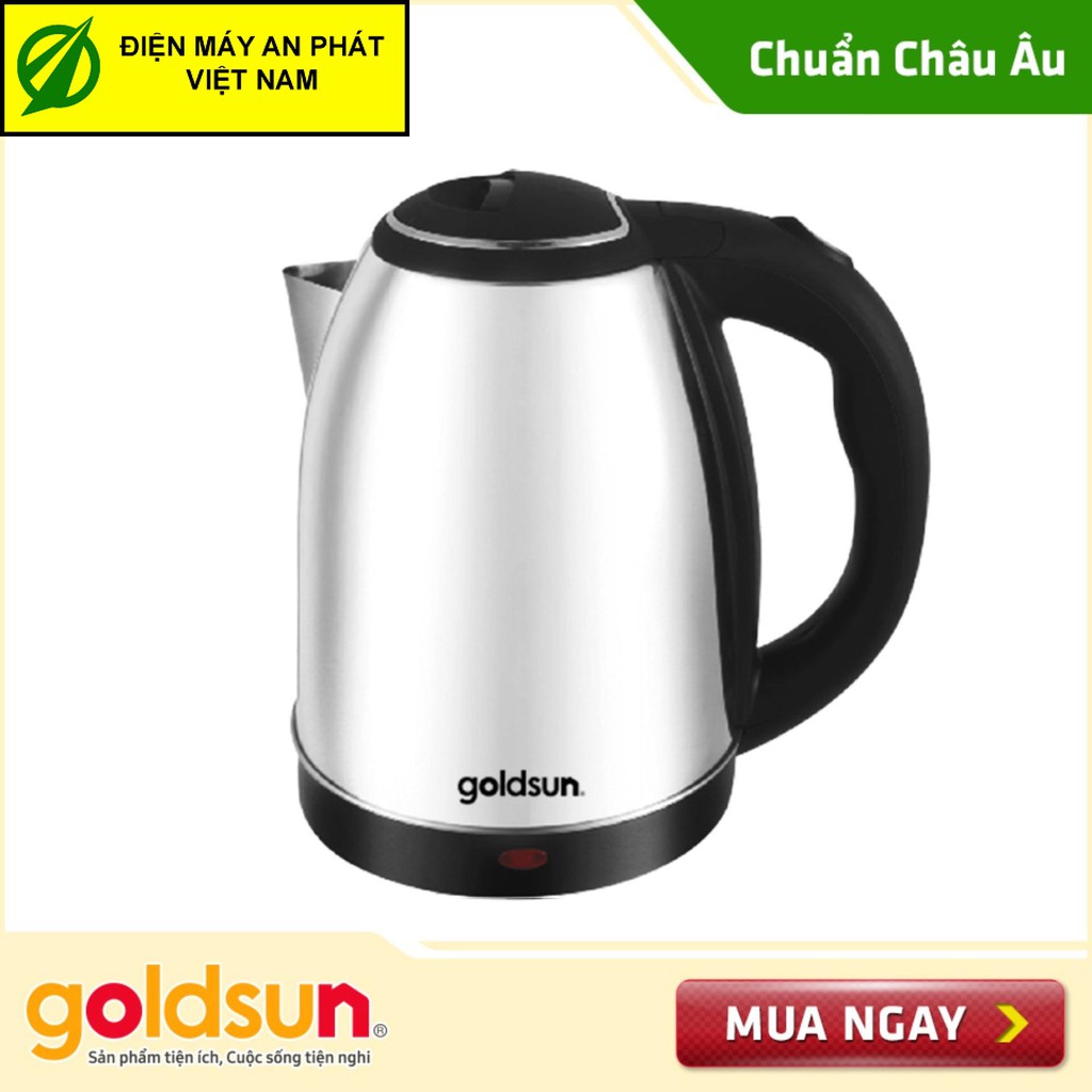 Ấm đun nước Goldsun GS EK-GBB1218S5  (1,8 lít) - Hàng chính hãng, bảo hành 12 tháng