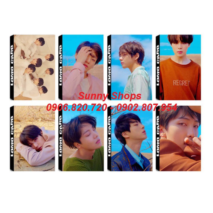 Lomo card hộp 30 hình nhóm BTS album Tear (FakeLove)