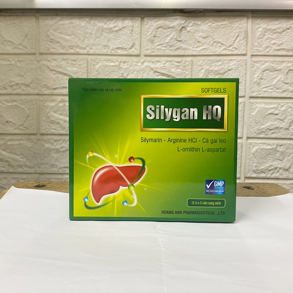 Viên Uống Silygan HQ (Hộp 60 Viên) Giúp Hỗ Trợ Tăng Cường Chức Năng Gan, Bảo Vệ Gan Và Hạn Chế Tác Hại của Rượu Bia