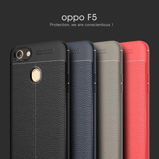 Ốp lưng OPPO F5 Sillicon giả da Auto Focus