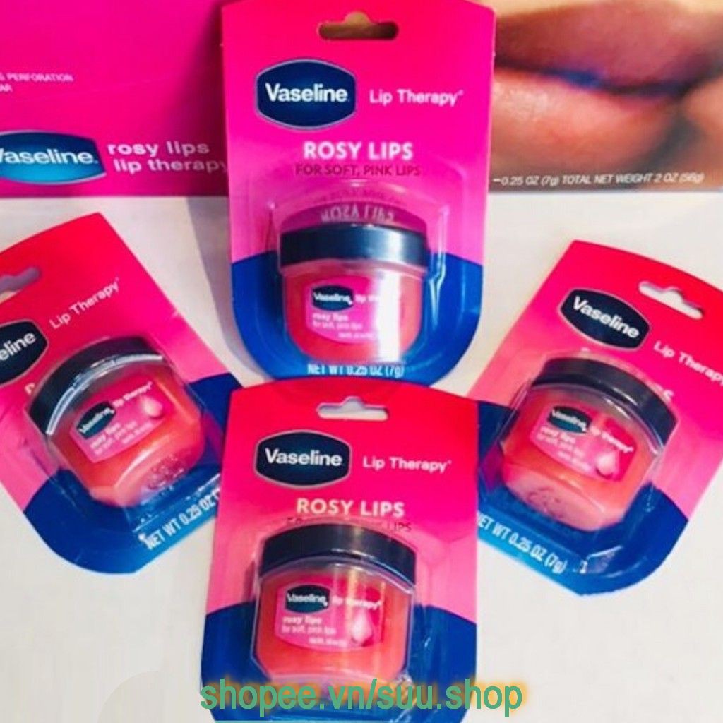 Dưỡng môi Vaseline 7g Lip Therapy - Rosy suu.shop cam kết 100% chính hãng