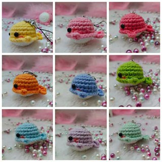 Móc khóa con cá len handmade