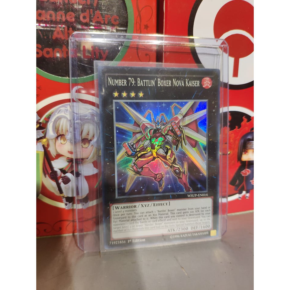 Lá bài thẻ bài Yugioh Number 79 Battlin' Boxer Nova Kaiser - Super Rare - Tặng bọc bài nhựa bảo quản