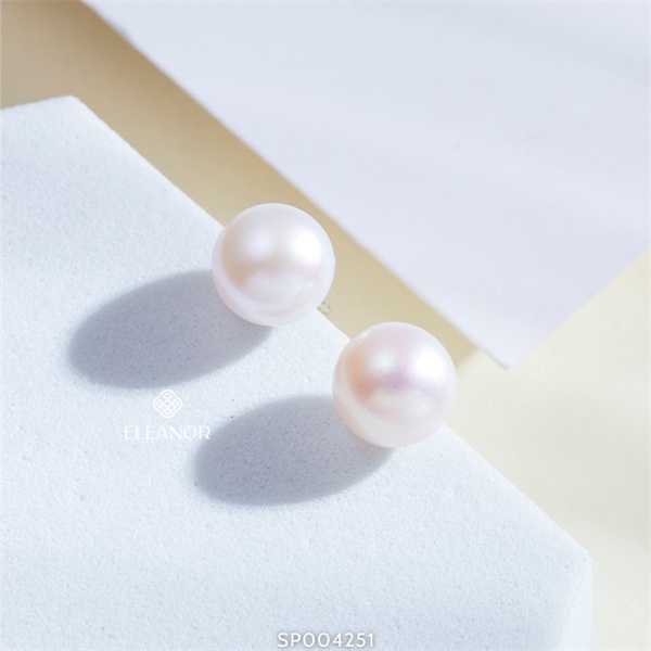Bông tai nữ chuôi bạc 925 Eleanor Accessories nụ ngọc trai nhân tạo phụ kiện trang sức 4251