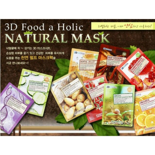 1 MIẾNG MẶT NẠ 3D FOODAHOLIC | Thế Giới Skin Care