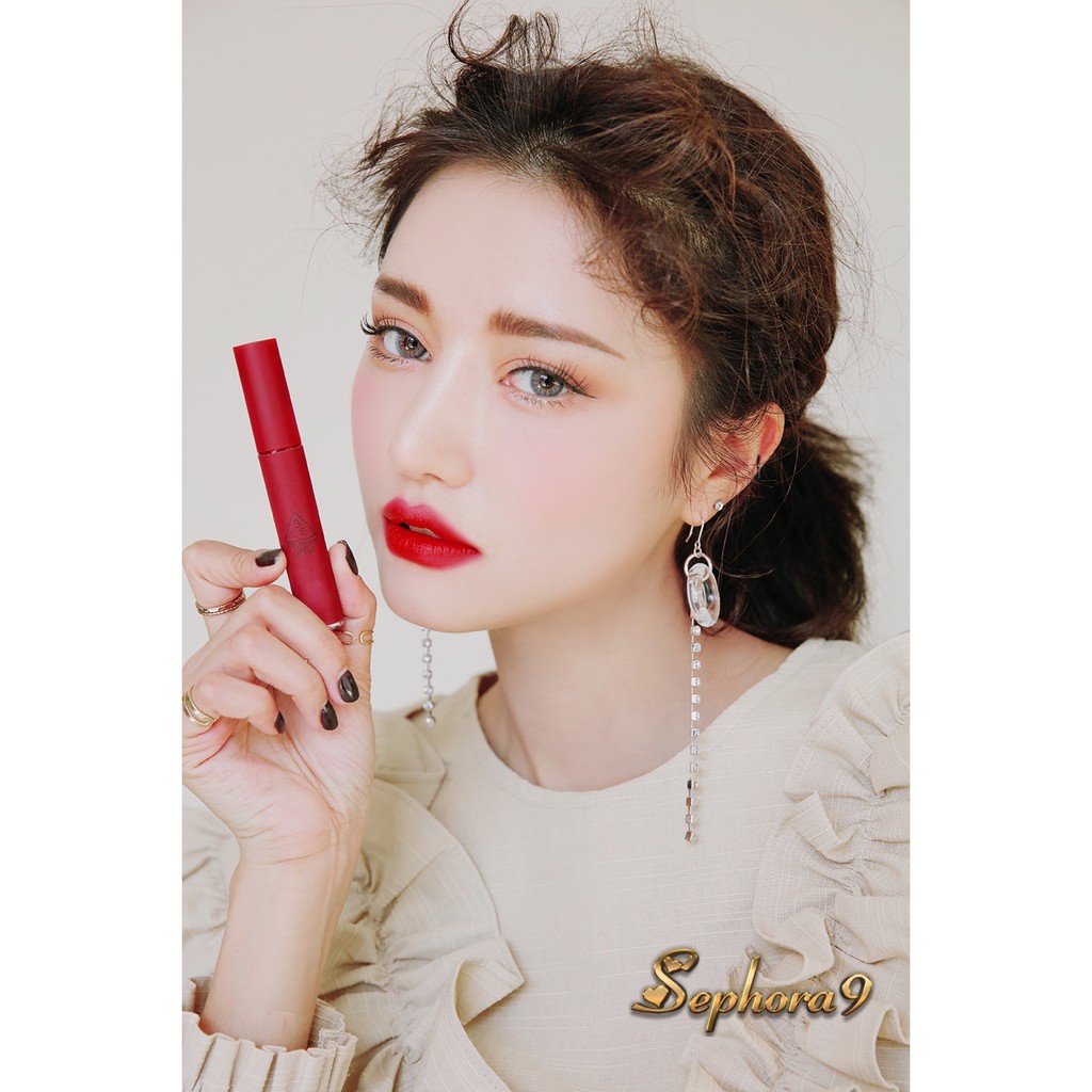 Son kem 3CE Velvet Lip Tint Private màu Đỏ Lạnh xinh xắn