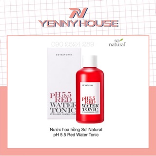 Nước hoa hồng red peel so natural- ph 5.5 red water toner ph balance control toner 250ml