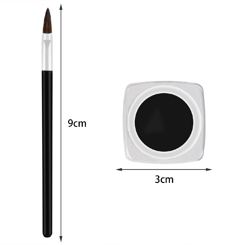 Gel màu + cọ kẻ viền mắt chống trôi màu cho mắt đẹp thời gian dài | BigBuy360 - bigbuy360.vn