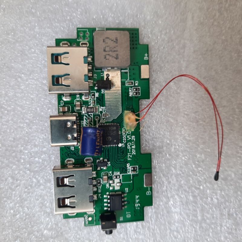 mạch sạc dự phòng Sạc Nhanh QC3.0 5v/9v/12v tự nhận dạng .Chip IP5328 18W 2 USB(pin 3.7v)