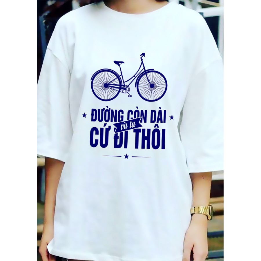 Áo Thun Tay Lỡ In Hình Dễ Thương