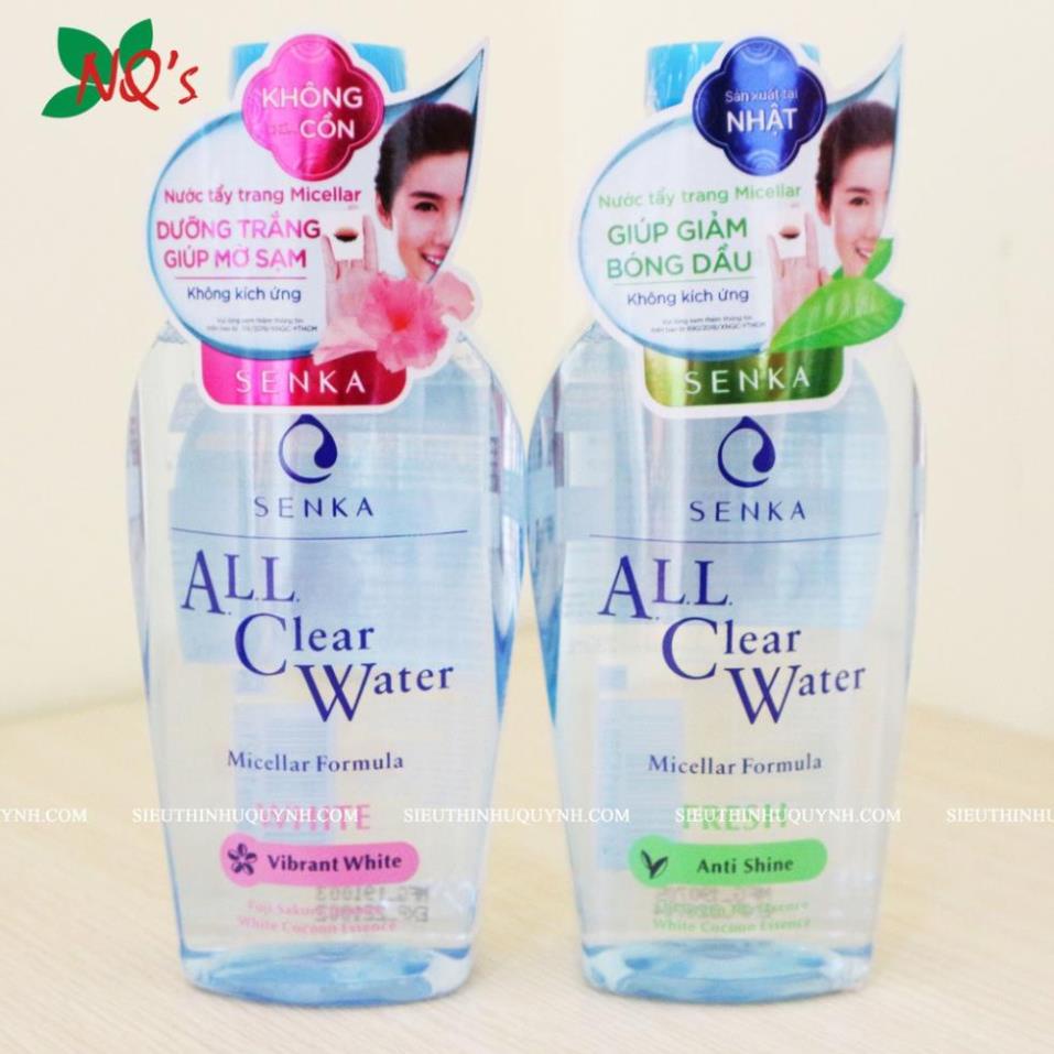 Nước tẩy trang Micellar Senka A.L.L Clear Water Fresh 230ml - Donna.cosmetics