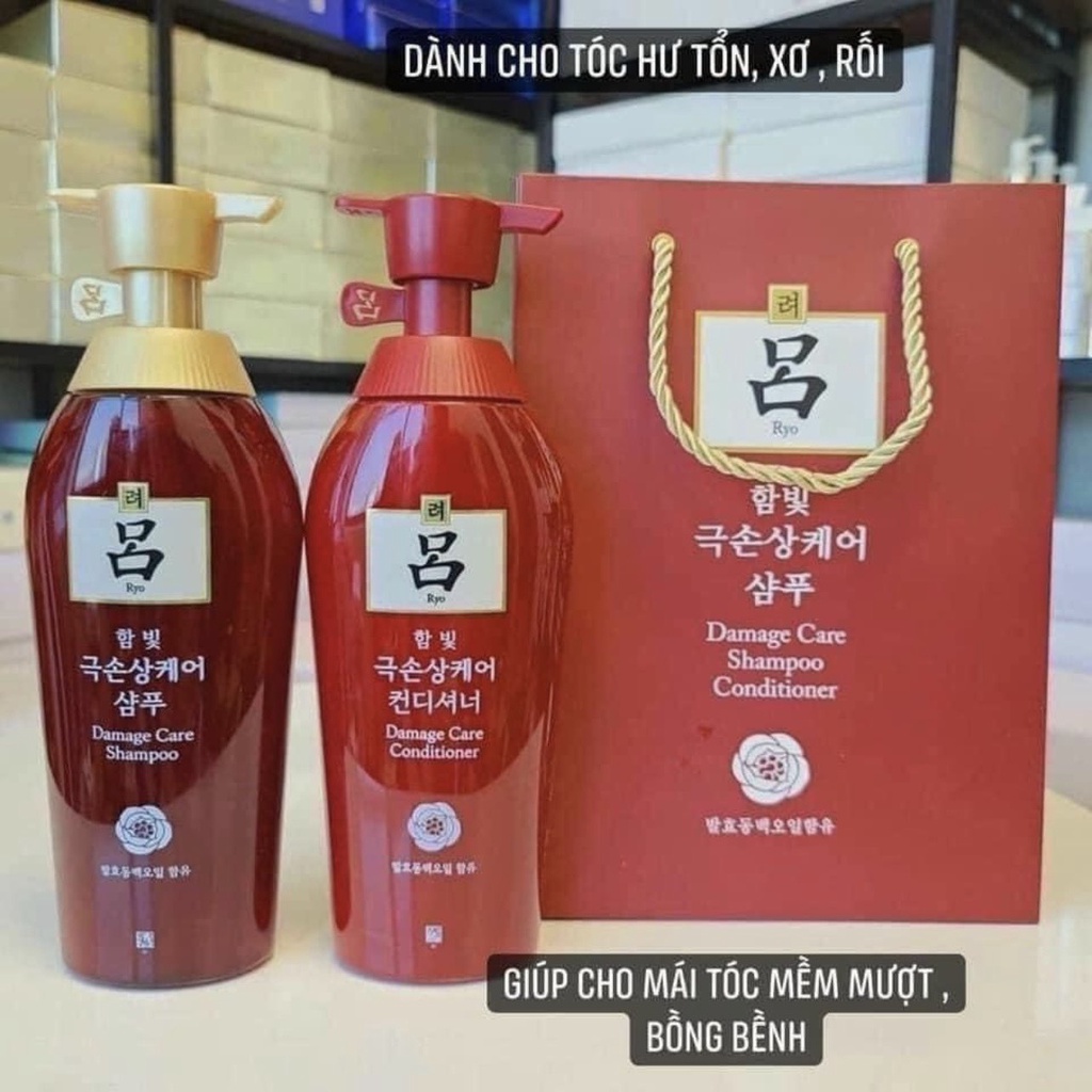 ( hàng chính hãng )Cặp Dầu Gội Ryo cao cấp nội địa Hàn Quốc 500ml Sạch Gàu, Giảm Rụng Tóc, Thư Giãn Da Đầu .