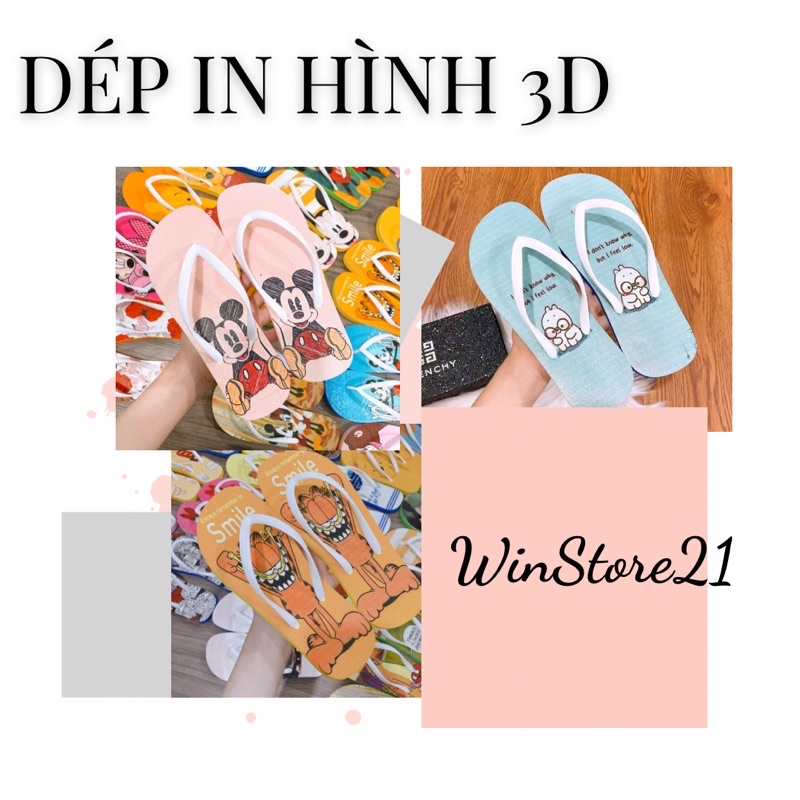 Dép in hình 3D Dép Kẹp Dép Lào Dép Xỏ Ngón ( Part 1 )