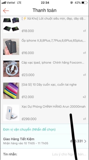 Combo: 5 món ( Pin dự phòng 20000mah, cáp xac,ốp,lót chuột,dây cuốn)