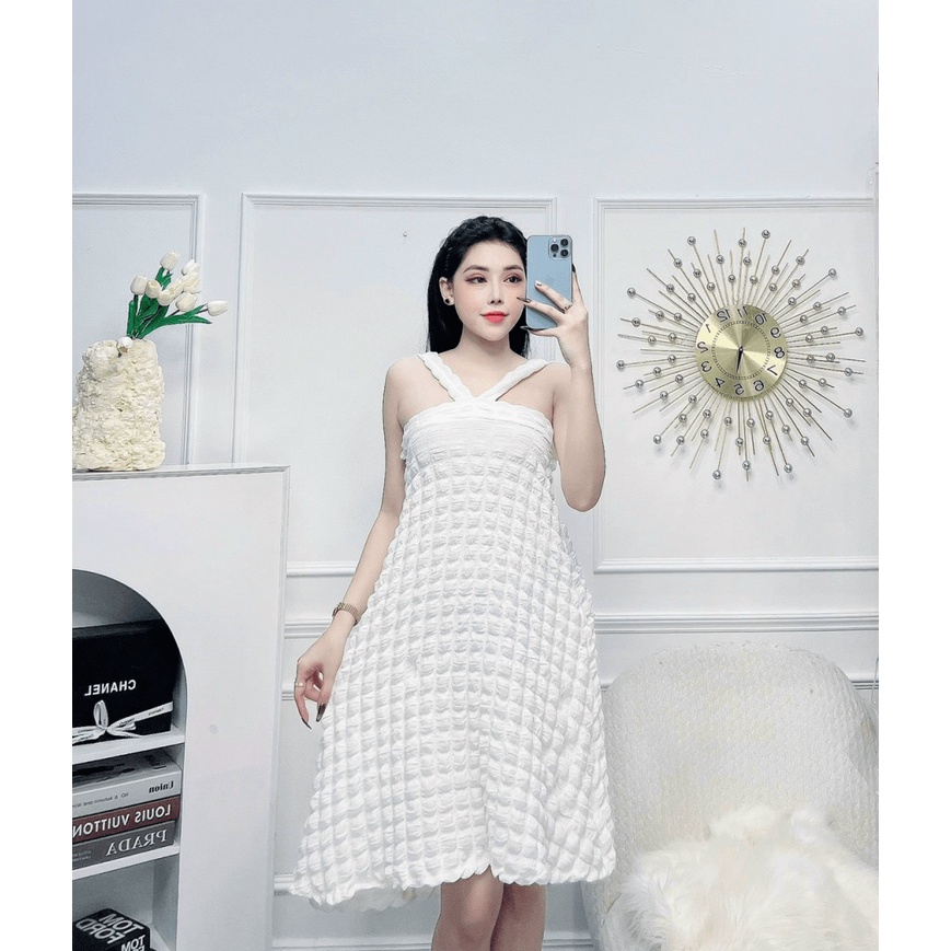 (HCM) ĐẦM CỔ YẾM XÒE SANG TRỌNG TÔN DÁNG SIÊU XINH - TIỂU THƯ HÀN QUỐC CHO CÁC NÀNG KME FASHION