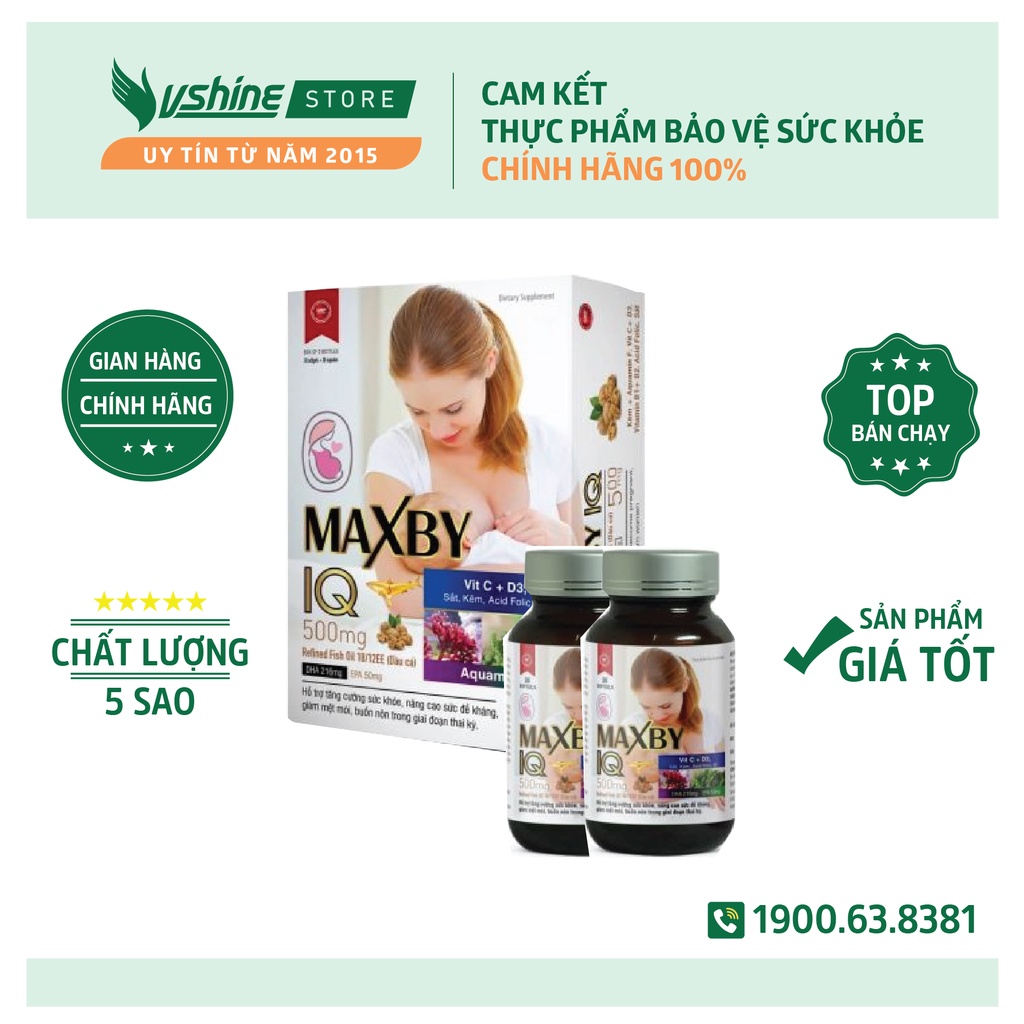 Maxby IQ - Bồi bổ cơ thể, tăng cường đề kháng cho mẹ bầu