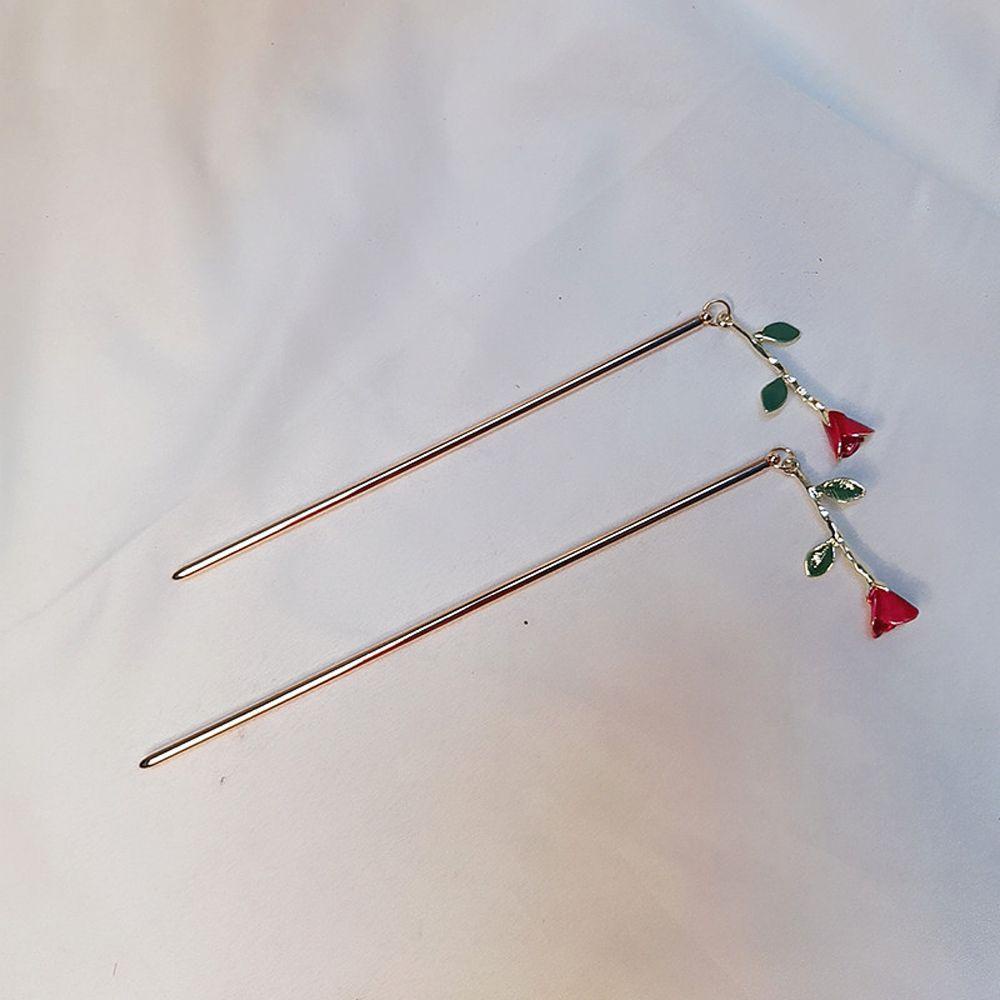 IVORY Trâm Cài Tóc Trong Suốt Hình Trái Dâu Tây Ngọt Ngào Sáng Tạo Cho Nữ