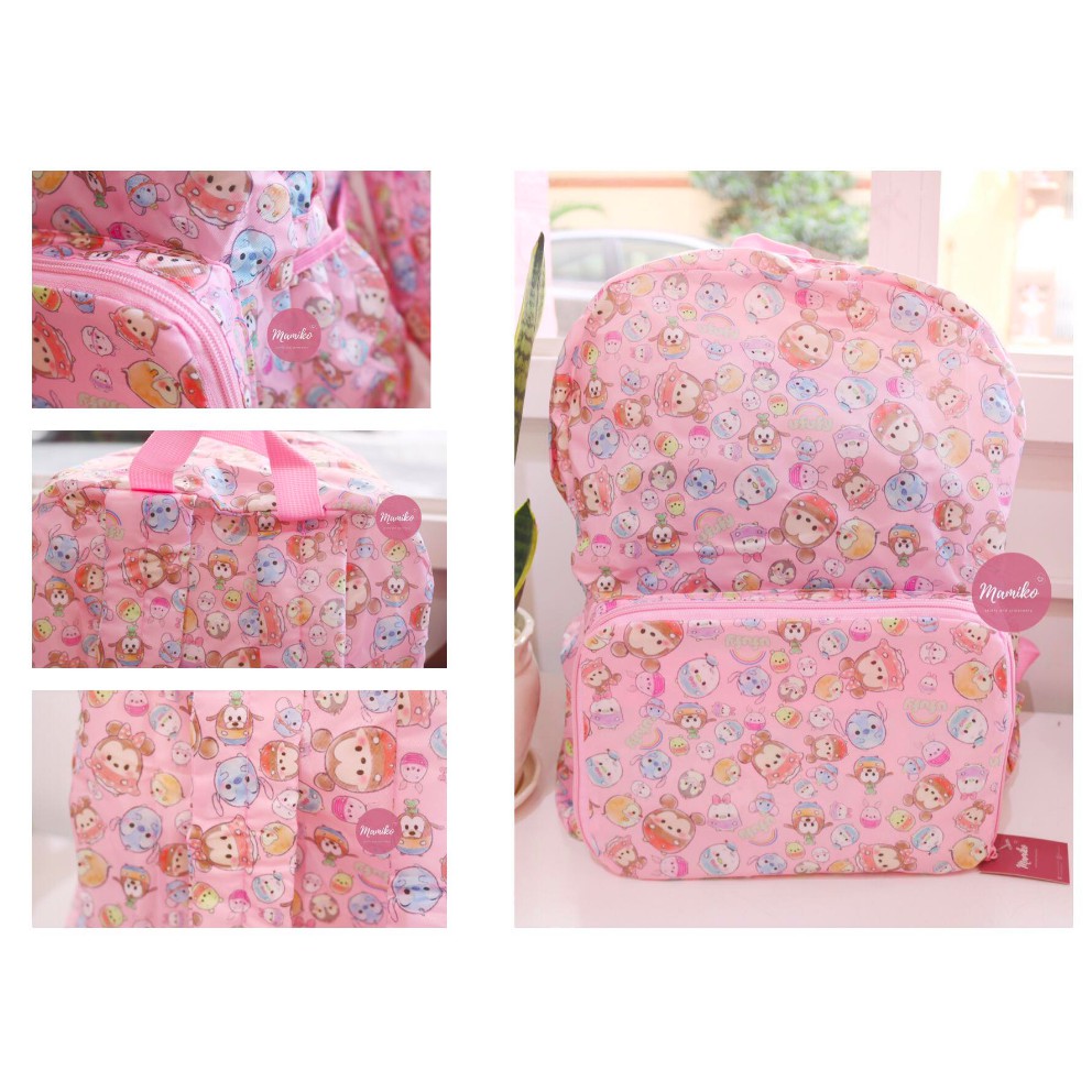 Balo xếp Cartoon tiện dụng - Chống nước nhẹ