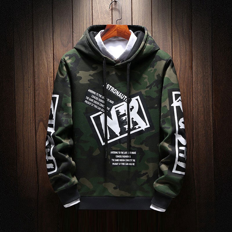 Áo hoodie họa tiết camo cho nam # 0823